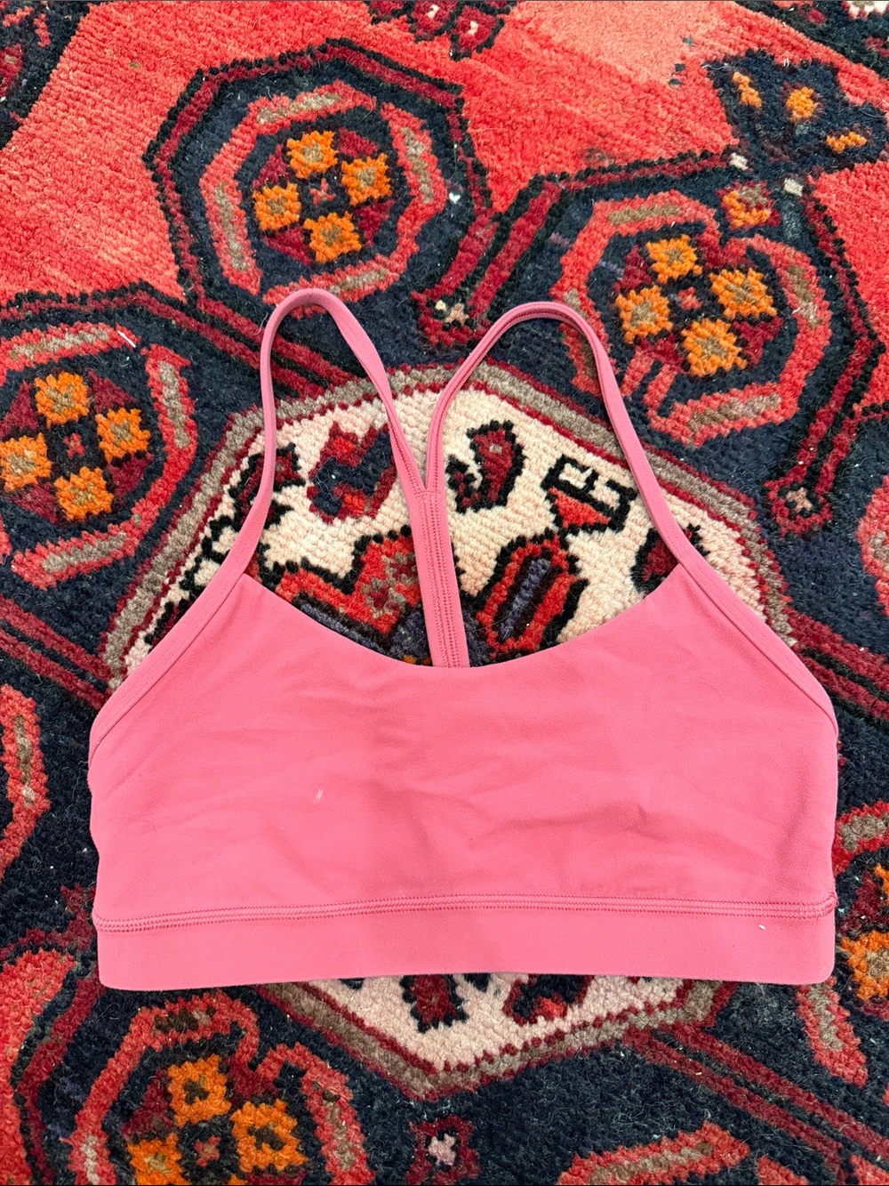 Lululemon Flow Y Bra Nulu *Light Support, A–C Cups Desert Red